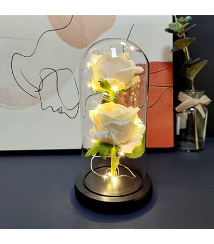 ゴールドローズ LEDライト付き 造花 電池式 金メッキローズ Amazon｜バラ 造花 Lechin 24Kゴールドローズ 枯れない花